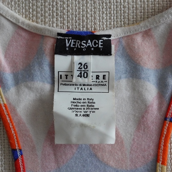 Authentic Versace  Stretch Cotton Dress Italy Size S - Picture 4 of 5